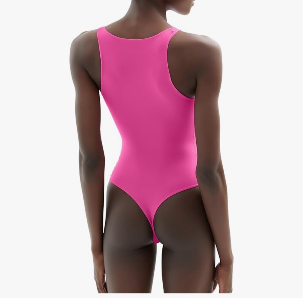 Pumiey Women's Pink Bodysuit - Picture 2 of 3
